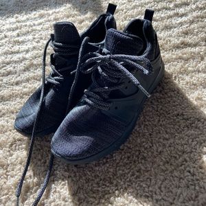 Gray And Black Knit Sneakers